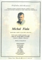 Smuteční oznámení - pan Michal Fiala 6.6.2024