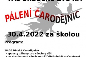 Pozvánka: Pálení čarodějnic 2022