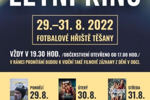 Pozvánka na Letní kino do Těšan